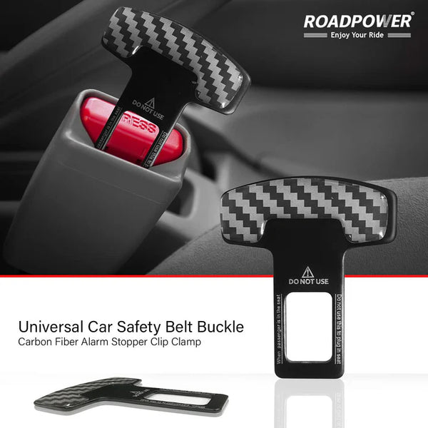 Car Alarm Silencer Clip Clamp Carbon Fiber Universal (2 Pcs)