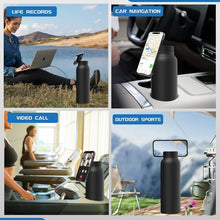 Stainless Steel Water Bottle with Magnetic Phone Holder